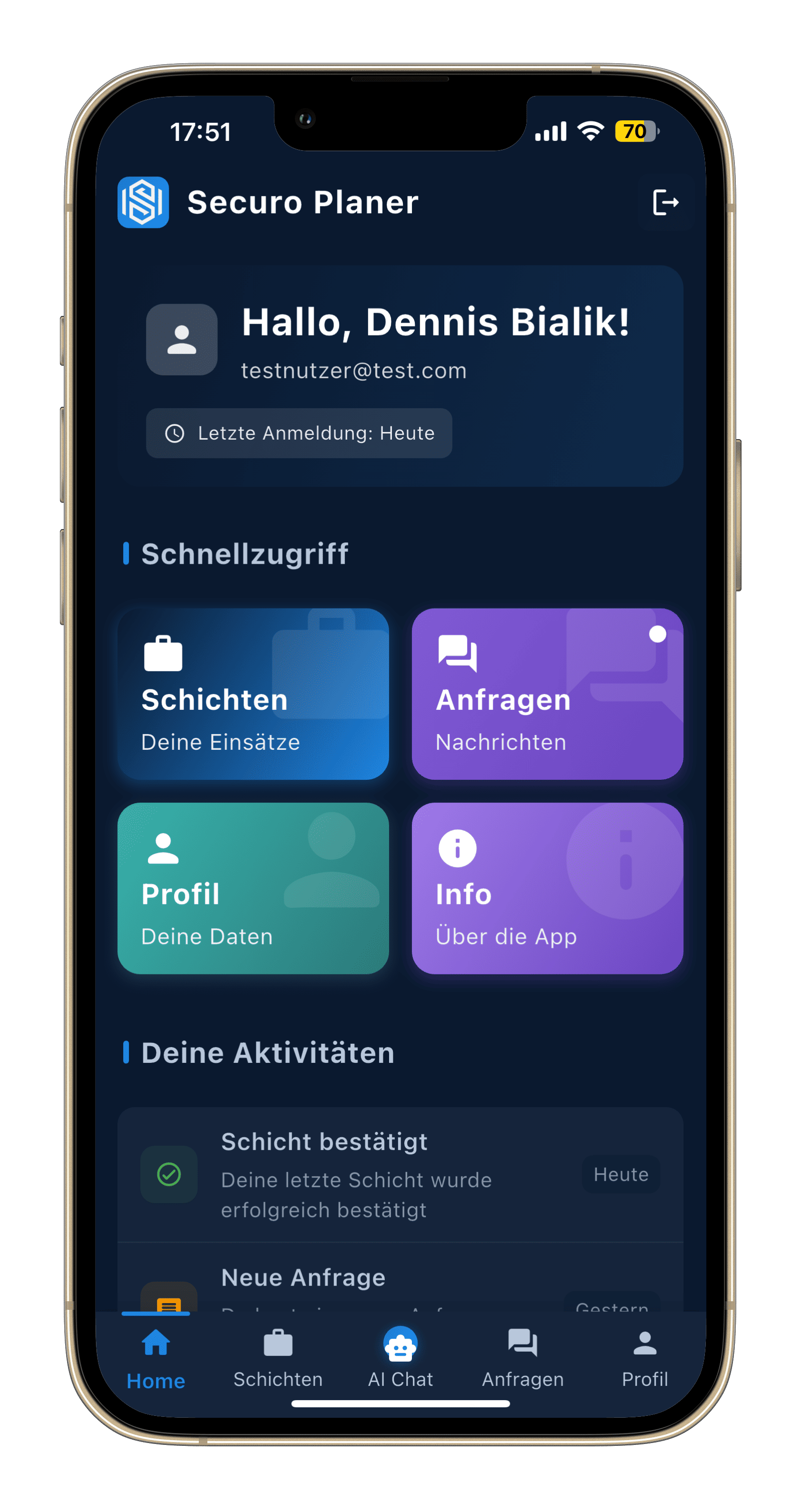 Mobile App für iOS und Android